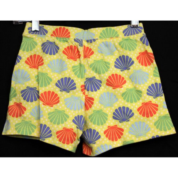 NEW 2009 Gymboree Mermaid Magic Yellow Seashell Shorts Beach Ocean sz 7 Dots - Picture 3 of 5